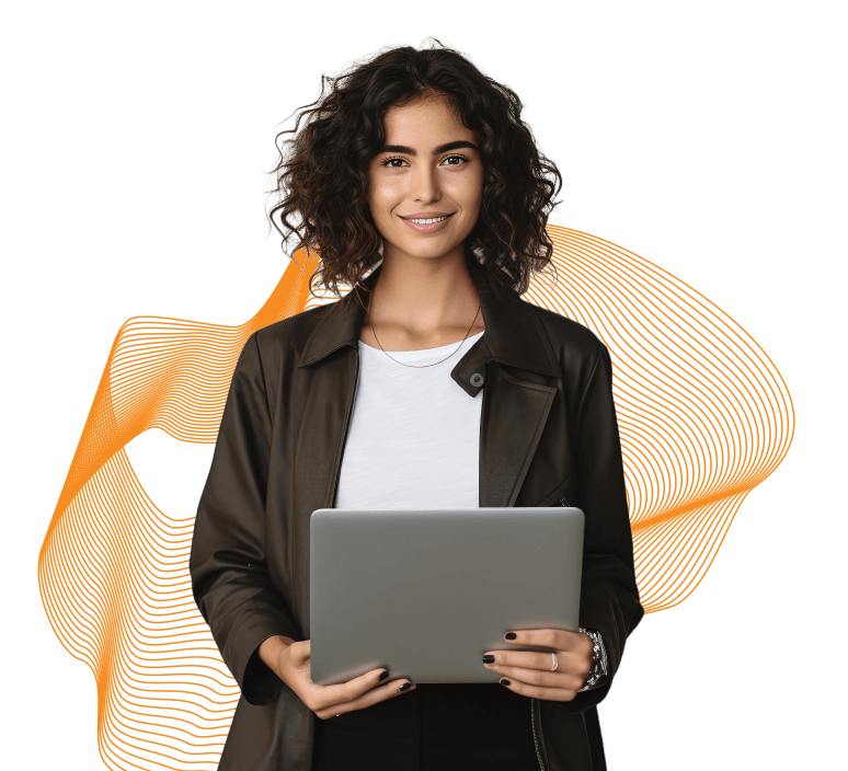 Property Manager Holding Her Tablet