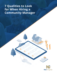 7 Qualities to Look for When Hiring a Community Manager ebook cover-1